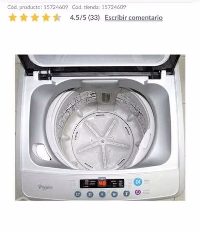 Lavadora nueva de paquete