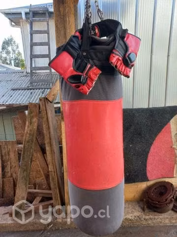 Saco de boxeo y Guantes de entrenamiento