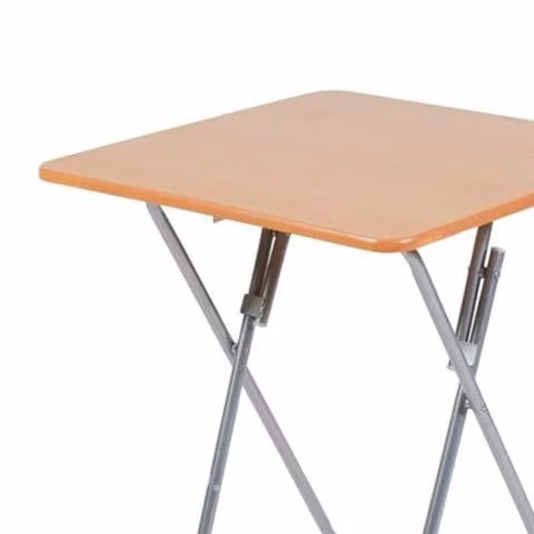 Mesa Comedor Plegable Cuadrada 70 CM Café Claro - Imagen 3