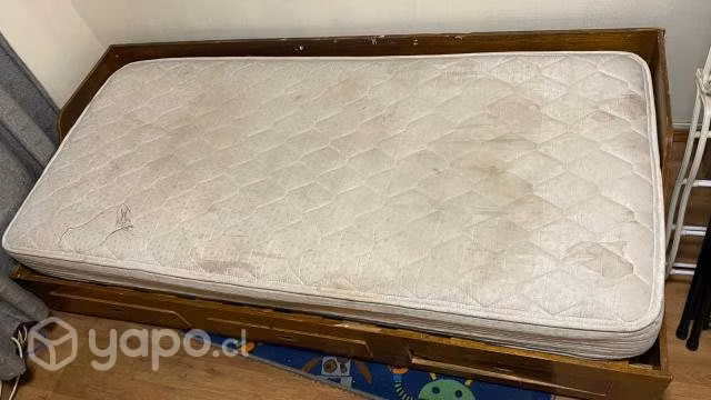 Cama de 1 Plaza con Colchon y Base - Imagen 3