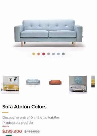Sofá atolón nuevo