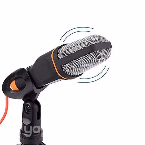 Micrófono Condensador con Plug 3.5 MM y Atril
