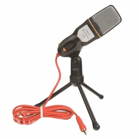Micrófono Condensador con Plug 3.5 MM y Atril