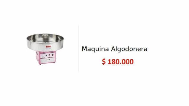 Productos Cafeteria