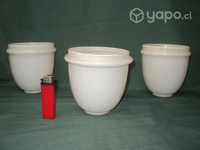 3 Antiguas Tulipas Blancas P/lámpara
