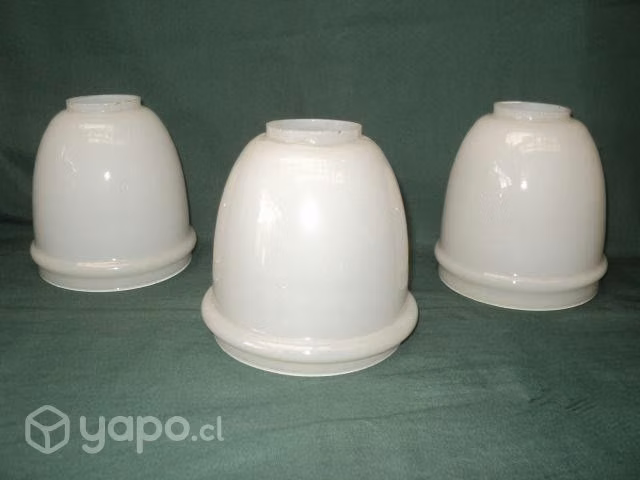 3 Antiguas Tulipas Blancas P/lámpara