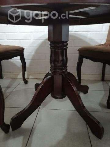 Comedor de madera 4 sillas impecable - Imagen 5
