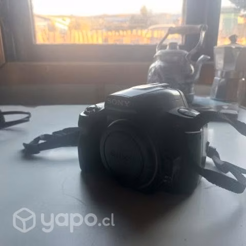 Camara Sony A390 con lentes de 55 y 200 mm