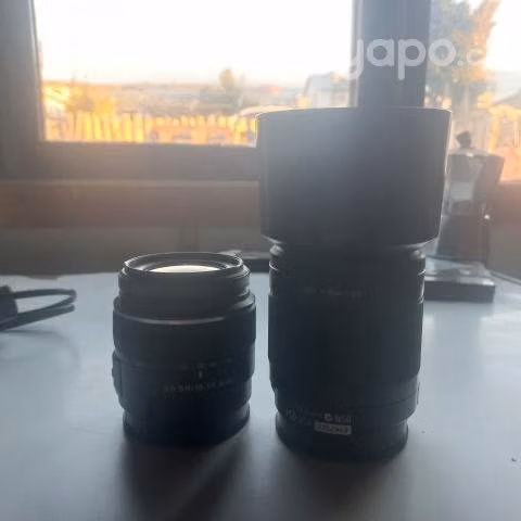 Camara Sony A390 con lentes de 55 y 200 mm