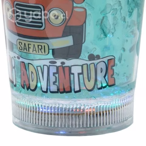 Vaso Verde Safari Diseño Astronauta Glitter y Luz