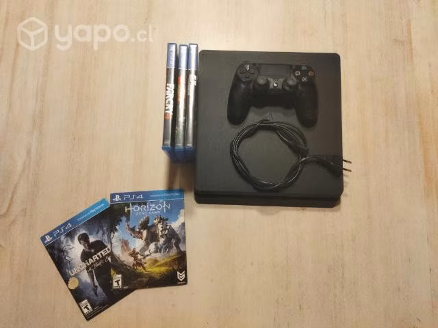 Playstation 4 Slim 500GB + Control +5 Juegos