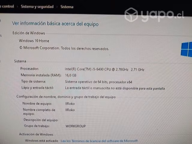 Computador Gamer perfecto estado, venta por apuro.