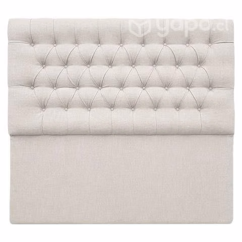 Respaldo de Cama King 200x8x120 cm Beige