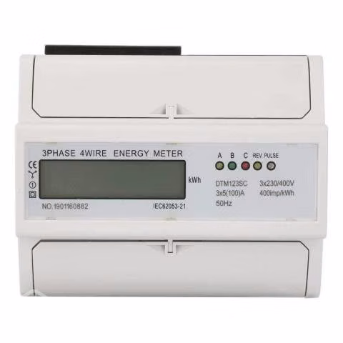Medidor Trifásico Digital Kwh Din Ac 380v 5(100)a