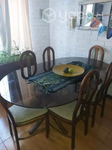Mesa comedor vidrio madera