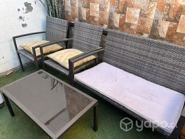 Terraza sin cojines