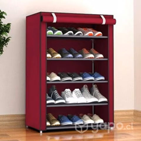 Zapatero Organizador Hogar Tela 5 Niveles Red Wine