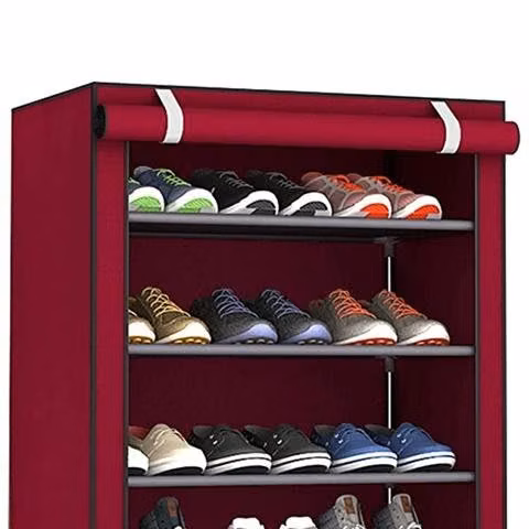 Zapatero Organizador Hogar Tela 5 Niveles Red Wine