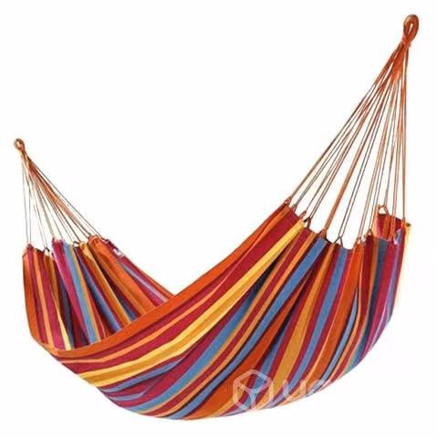 Hamaca De Algodón Multicolor 2 Plazas 180x150 Cm - Imagen 4