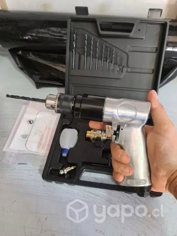 Taladro Neumático Con Maleta + 16 Piezas, Marca Fl
