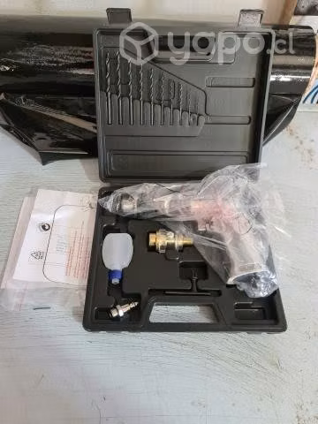 Taladro Neumático Con Maleta + 16 Piezas, Marca Fl