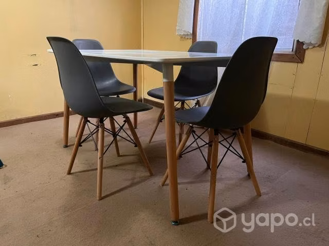 Comedor Eames Rectangular 4 Sillas - Imagen 2
