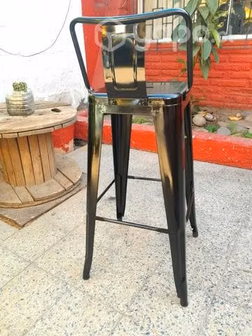 Silla Taburete negra - Imagen 2