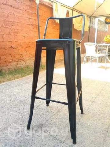 Silla Taburete negra - Imagen 4