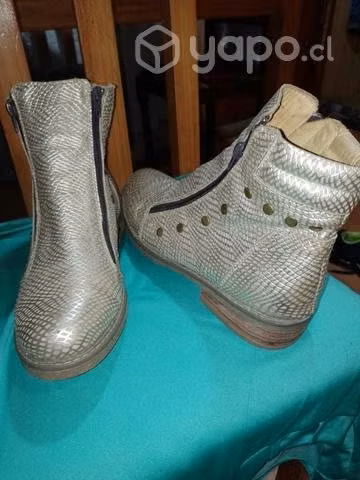Botines de cuero talla 39 - Imagen 2