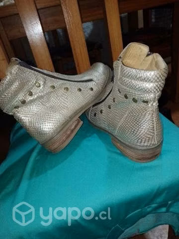 Botines de cuero talla 39 - Imagen 3
