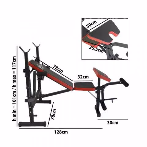 Press banca abdominales desmontable scott