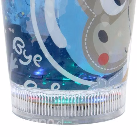 Vaso Diseño Toro Con Glitter y Luz, Astronauta