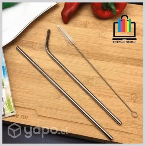 Set 2 Bombillas y Limpiador Acero Inoxidable Reuti