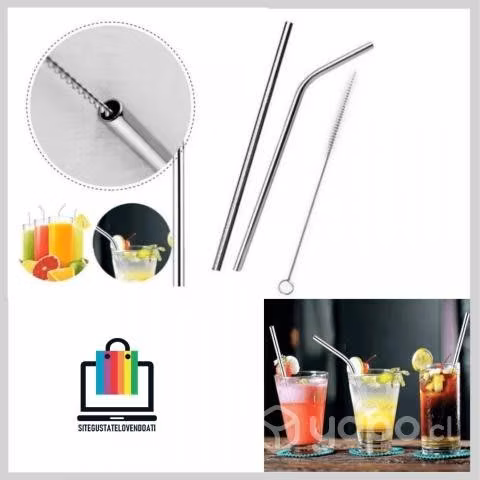 Set 2 Bombillas y Limpiador Acero Inoxidable Reuti
