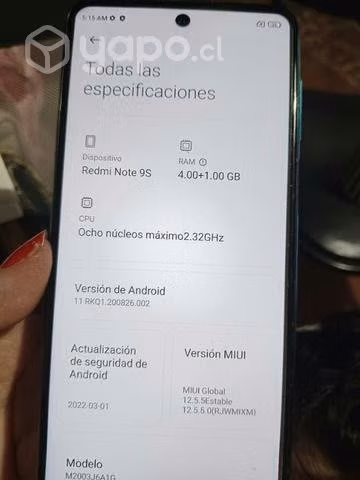 Redmi note 9s - Imagen 2