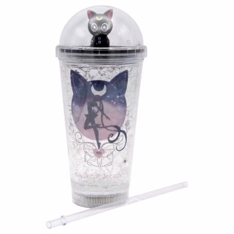 Vaso Transparente Bombilla Sailoor Mon Luna Negra
