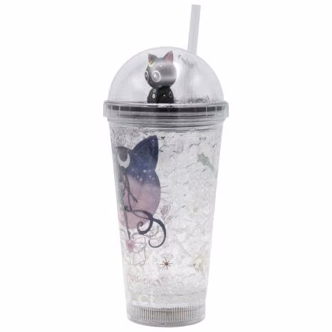 Vaso Transparente Bombilla Sailoor Mon Luna Negra - Imagen 4
