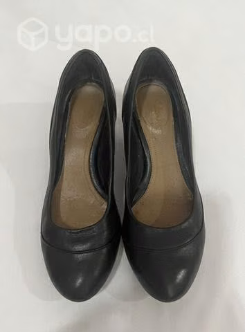 Zapato De Cuero Marca Clarks N*36 Negro - Imagen 3