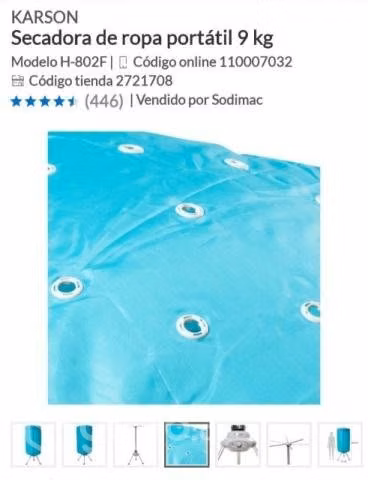 Secadora de ropa