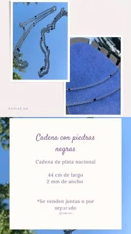 Cadena Cartier de Plata Nacional e Italiana 3mm - Imagen 3
