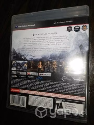 Skyrim. elder scrolls v. ps3. hablado en español.