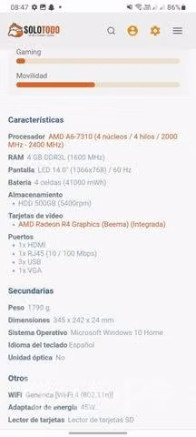 Notebook hp