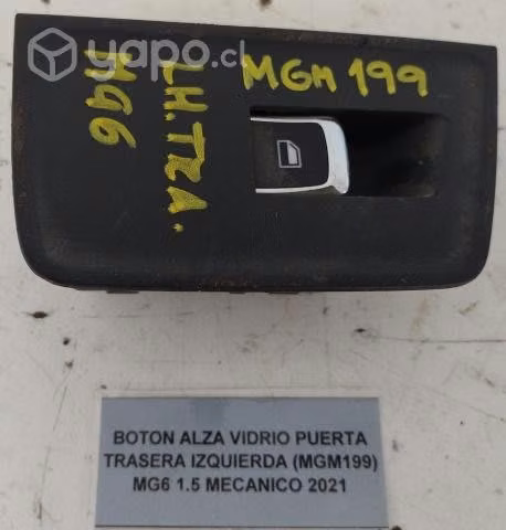 Botón Alza Vidrio Puerta Trasera Izquierda
