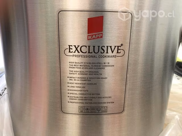 Fondos de acero inoxidable 50 litros, nuevos