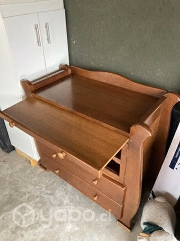Mudador de madera. Excelente estado