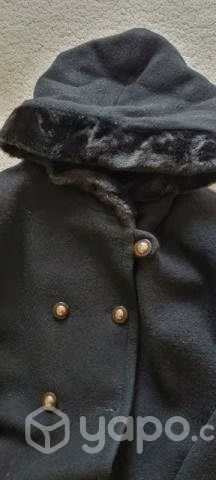 Abrigo negro talla Xl