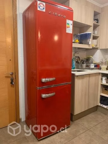 Refrigerador libero rojo retro
