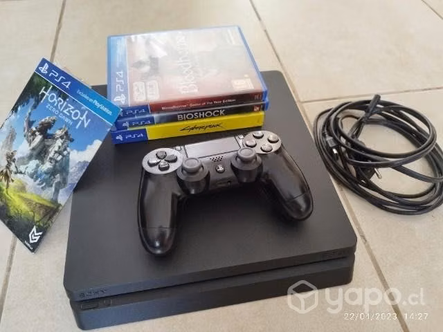 Playstation 4 Slim 500Gb + 4 juegos (PS4 Slim)