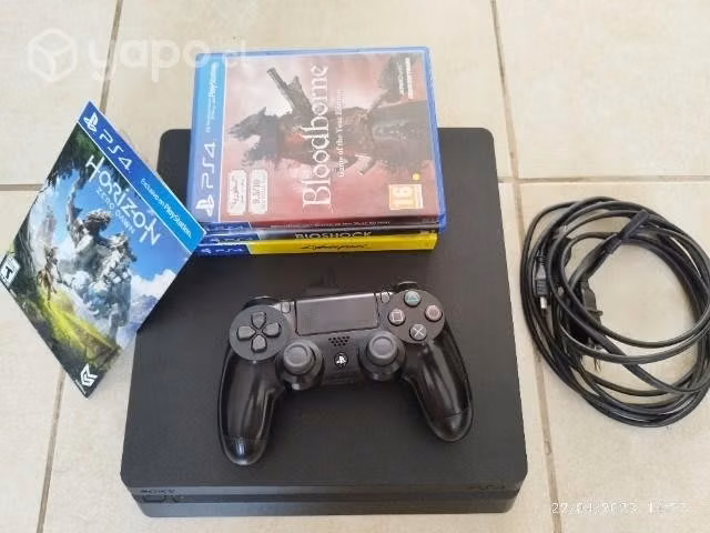 Playstation 4 Slim 500Gb + 4 juegos (PS4 Slim)