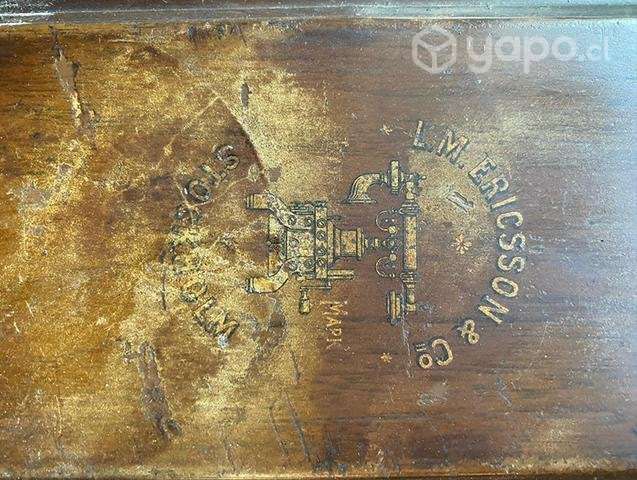 Antiguo teléfono salitrera Ericsson impecable esta - Imagen 3